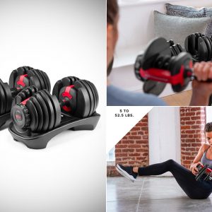 Bowflex SelectTech 552 Adjustable Dumbbells, Pair