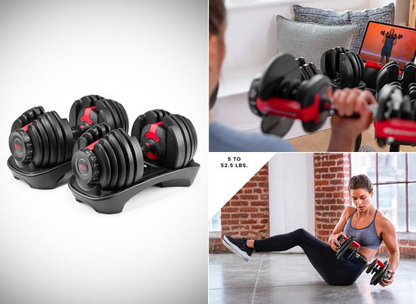 Bowflex SelectTech 552 Adjustable Dumbbells, Pair