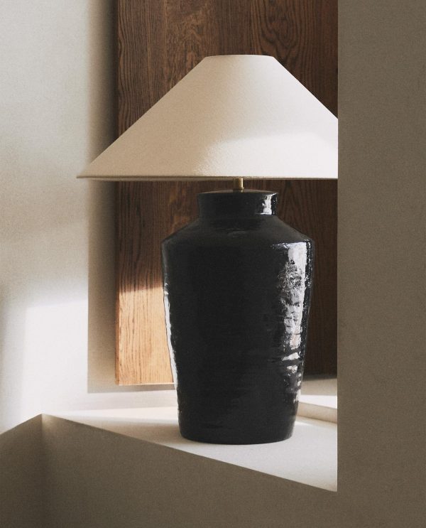 Zara Home Ceramic Table Lamp, 45cm