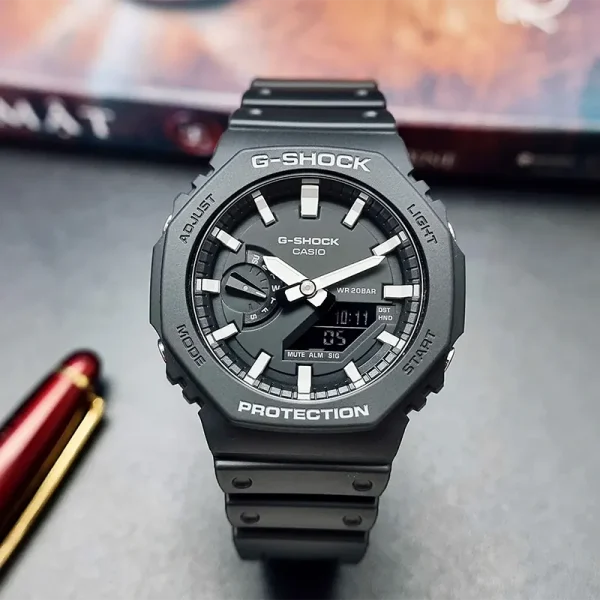 neon-NEON-WA-CASIO-GA2100 Casio G-Shock GA-2100, Carbon Core Guard, Black