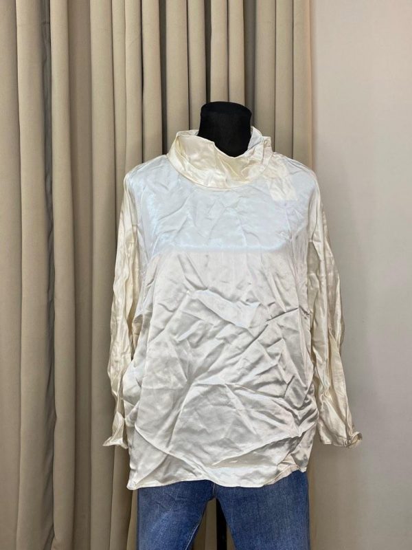 neon-NEON-WF-ZARA-SILK-1 Zara Women's Silk Blouse, Ivory